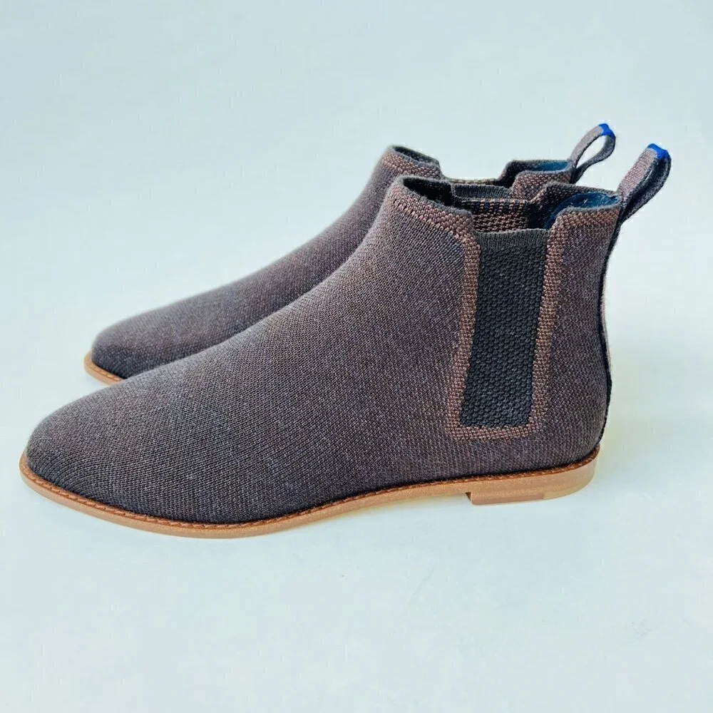 Rothy’s Like new The merino ankle boots in chocolate , Size 8.5